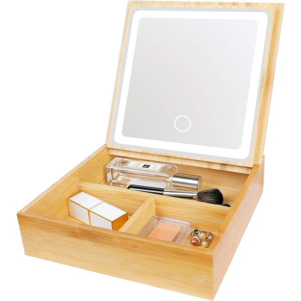 Makeup Mirror With Cosmetic Organiser