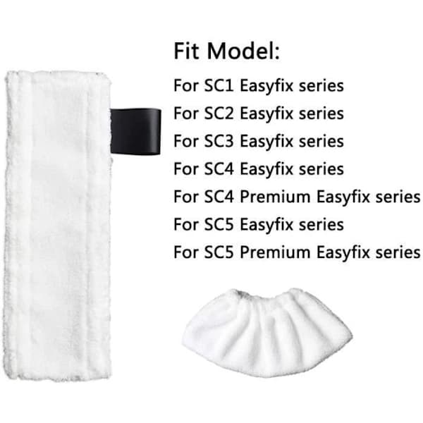 PCS Rengøringsklud til Kärcher EasyFix SC2 SC3 SC4 SC5 Damprenser Reservedele