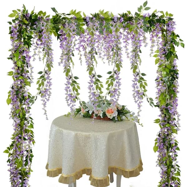 Kunstig Blåregn Blomsterguirlande, Kunstig Blåregn Ranke