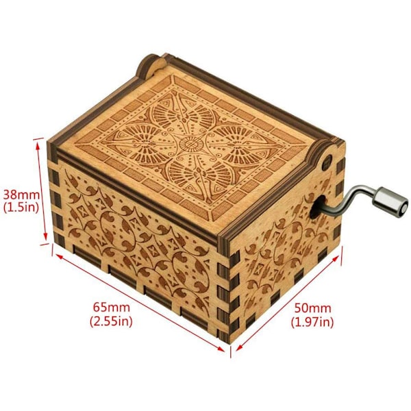 Træ Musikbokse Vintage Sunshine Melodier Perfekte Gaver