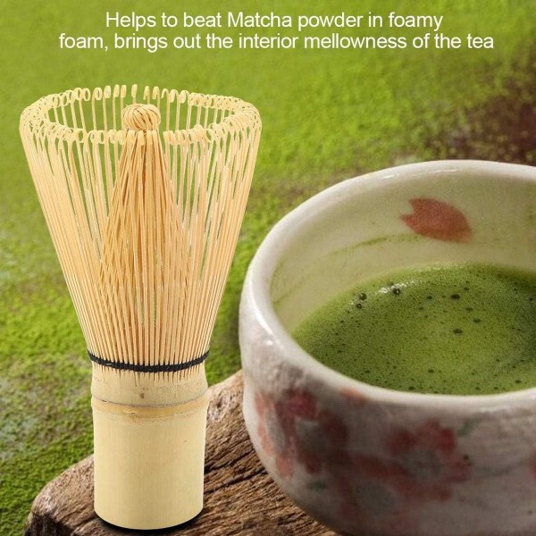 Bambusvisp Matcha-børste Matcha-visp Matcha-sett Matcha-visp-sett Bambusvisp for Matcha-te Naturlig bambus-tevisp Chasen Forberedelse