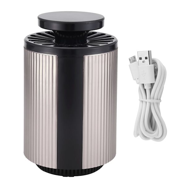 Sähköinen hyttys- ja kärpäsansalampun LED-valo USB-tuholaisansalampun ohjauslamppu (harmaa)