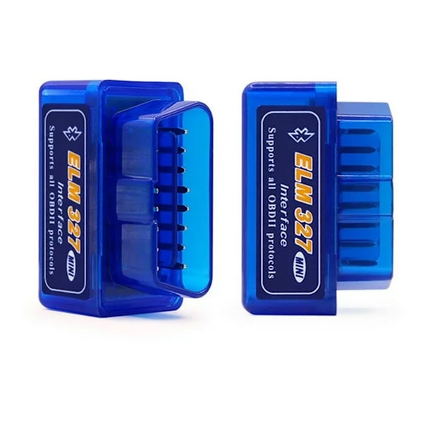 Kompakt Mini ELM327 OBDII Automatisk Diagnostisk Skanner, Bluetooth Skanningsverktyg för Felsökning av Motor, Rensa Felkoder, Visa Sensordata, för OBD2