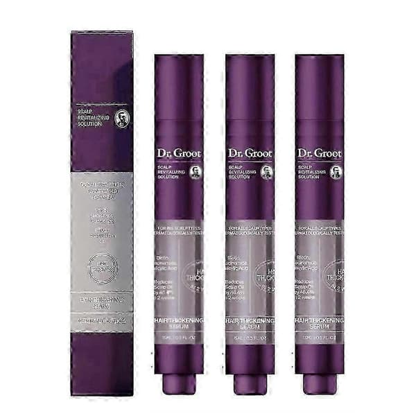 1-3 st DR.Groot Hårförtjockningsserum Mot Håravfall, Rosmarin Hårväxt Roll On Serum 15ML 3st