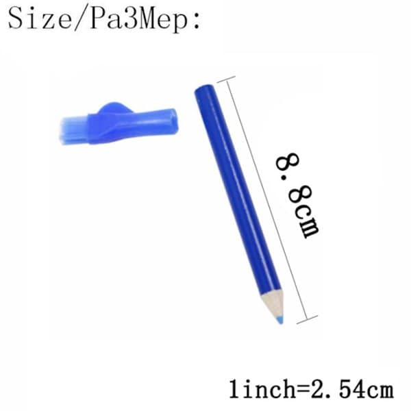 3-pack skräddarkrita och pennor med borste, lämplig för DIY-modedesigners.
