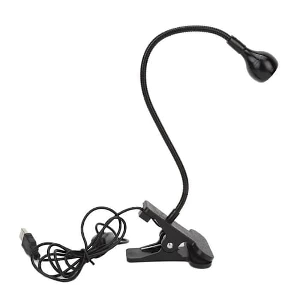 (Sort) Mini UV-lampe - MXZZAND - 360° justerbar - Negletørrer - Multifunktionel - Sort