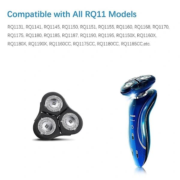 2-pak Rq11 erstatningshoved til Philips Sensotouch 2d barbermaskiner