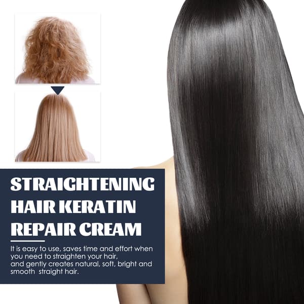 Keratin Utjämnande Behandlingskräm, Reparerande Silkeslen Hårmask Behandlingskräm