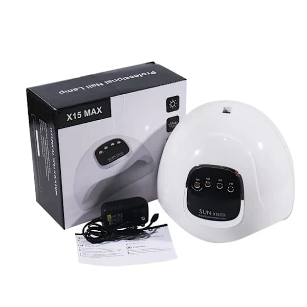 UV/LED-lampe med timerfunksjon Hvit