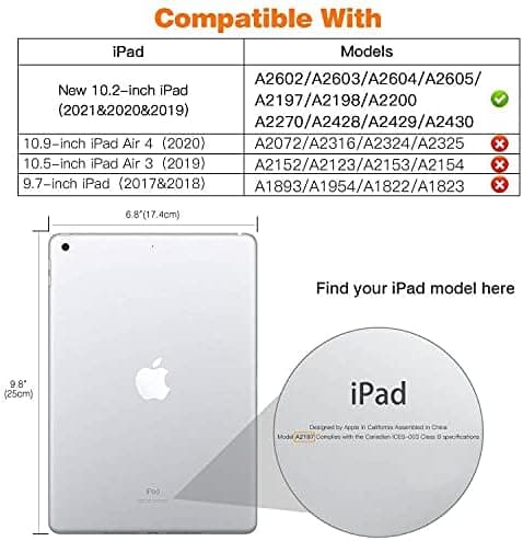 iPad 10.2 iPad 9. generation 2021 / iPad 8. generation 2020 / iPad 7. generation 2019 Ultratynd Stand Hard Shell Smart