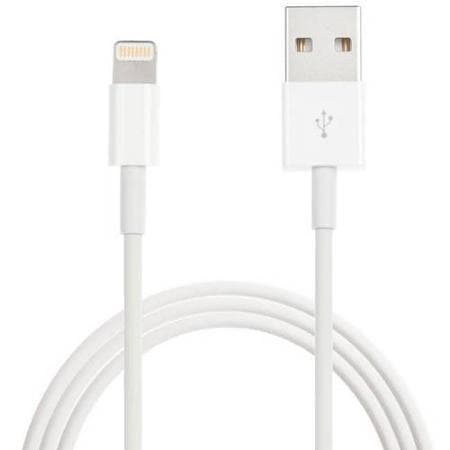 2M oplader iPhone 5/6/6s/6 Plus/7/8/X/11/iPad Hvid