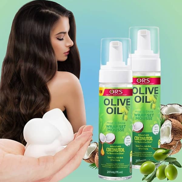 207ML stylingmousse Olivenolie ORS Formgivende spray hår luftig tør gelskum mousse 1 stk