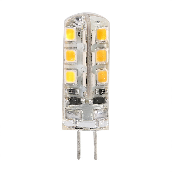 5 kpl LED G4 -lamppu DC12V Kristallilamppu Kotilamput Vaihda Silikonivalo 2835 2W Lämmin valkoinen