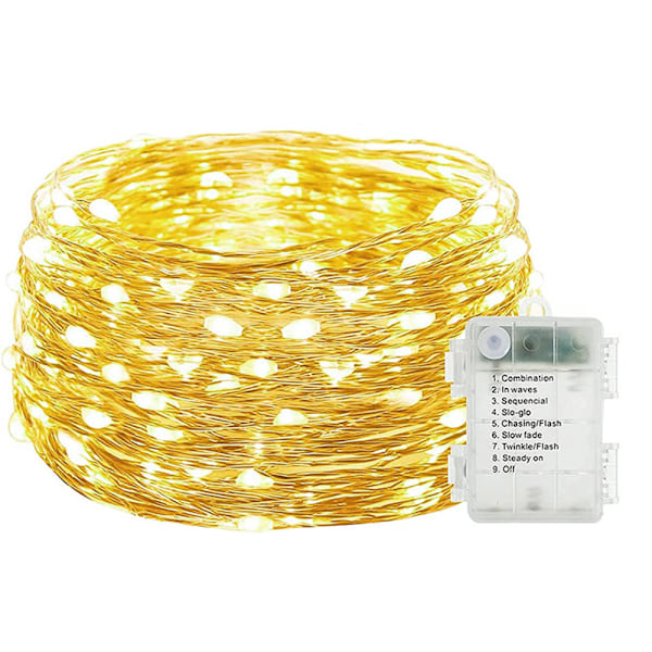 100 LED Koppartrådsljus ljusslinga ljusslinga USB-driven