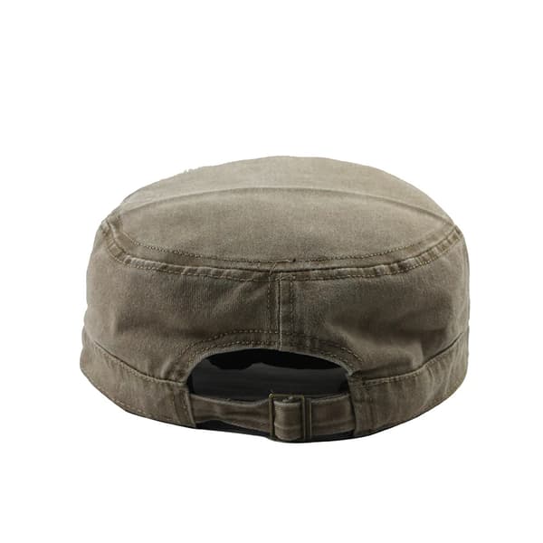 Klassiska Vintage Flat Top Herrkepsar Khaki