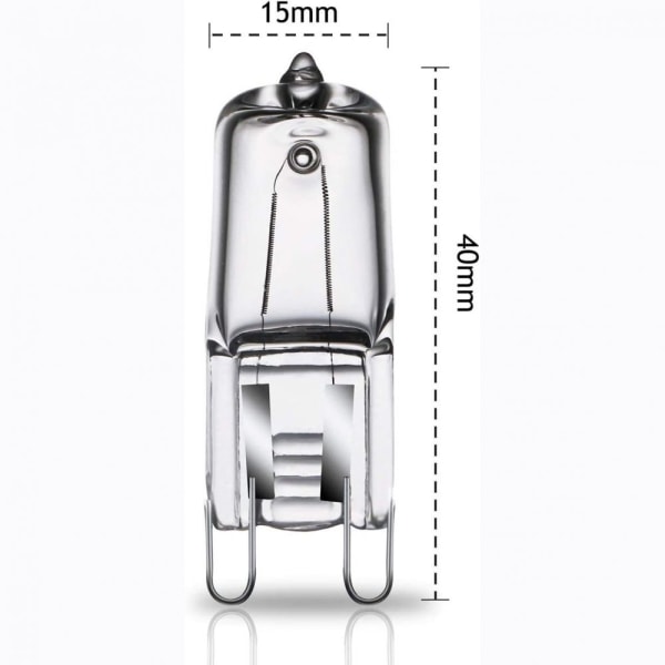 Halogeeni G9 uunilamppu 40W 230V G9 uunin polttimo uuniin