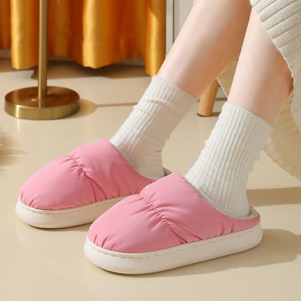 USB tofflor varma skor, rosa