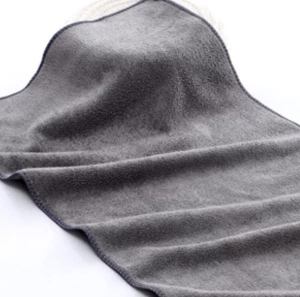 Frostat tjock absorberande handduk, superabsorberande - 100% bomull - Grå 35*75cm