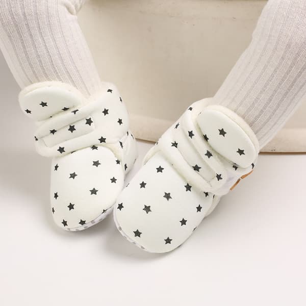 Baby Mjuka Bomullsskor - Vit 13cm