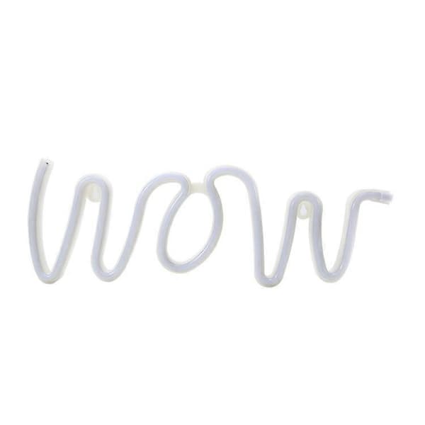 WOW Shape LED Neonljus Väggmonterade Bar Atmosfärslampor Colorful Light