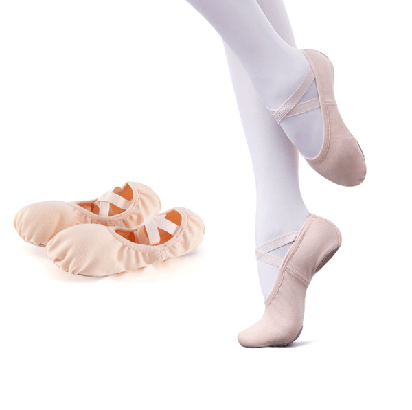 Pro Elastiska Dansskor för Kvinnor - Balett Yogaskor, Balettskor, Konståkningsskor，37