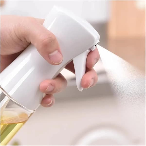 Set med 2 oljesprutor, 300 ml, PP- och PET-material, transparent vit, mångsidig användning, kökstillbehör