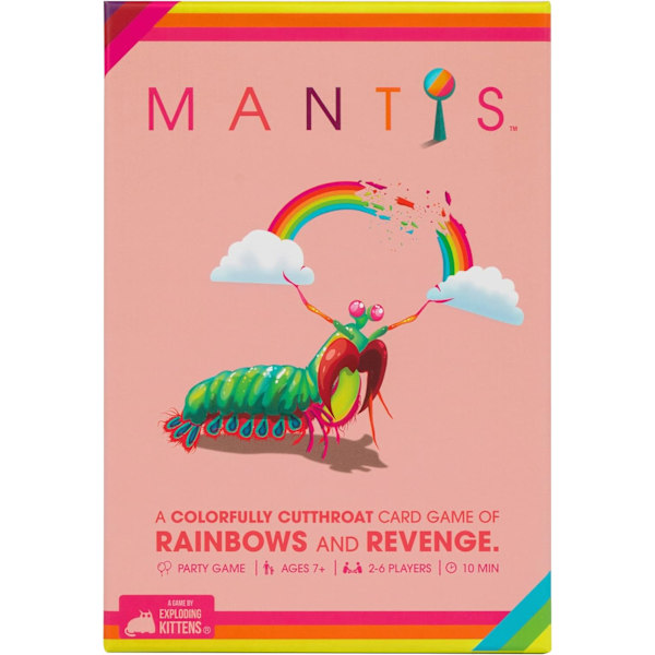 Mantis av Exploding Kittens - 2-6 Spelare - Ålder 7+ - 10 Minuter att Spela - Hårdföra Matchande Kortspel - Familjespelkväll