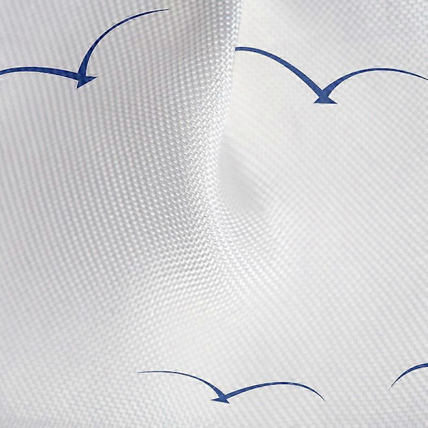 Duschdraperi 180X180cm Vattentätt Textil Polyester 12 Ovala Ringar