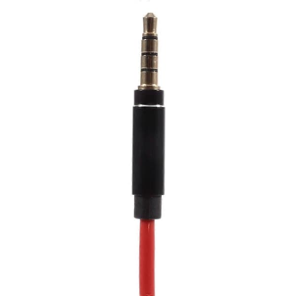 3,5 mm han til han vinkelret stereo lydkabel til iPhone MP3 MP4 - Rød