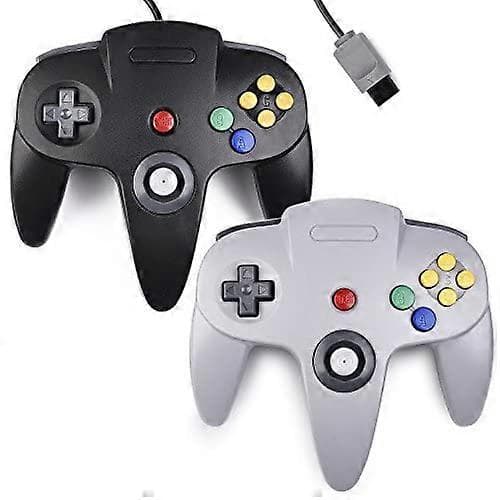 Retro N64 Kablet Spilljoystick Erstatningskontroller 2 stk