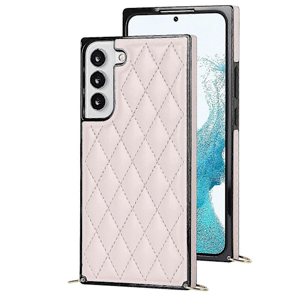 Fodral Kompatibelt med Samsung Galaxy S22 Ultra, Diamantgaller Präglat PU Läderfodral