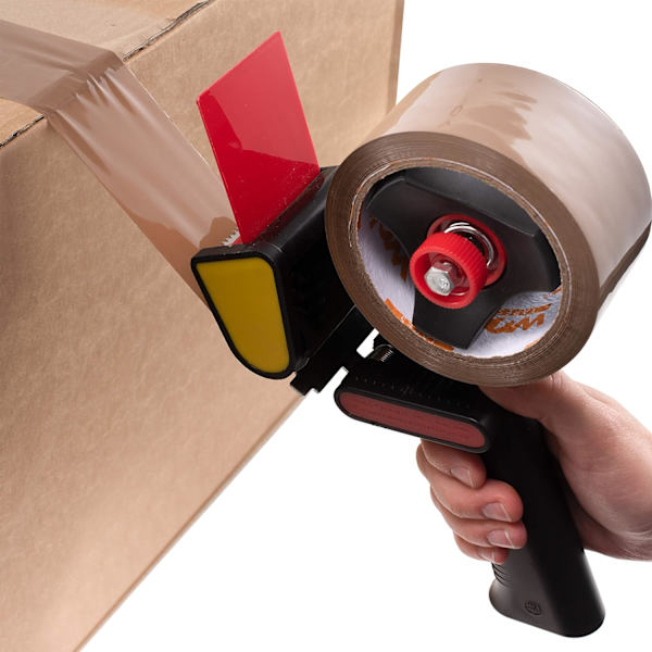 Paketband Allmänt Förpackningstejp med Lågt Ljud - 48mm x 100m, Förpackningstejp för Flytt (Paket med 6 - Brun)