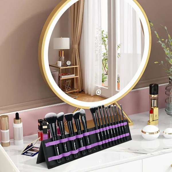 Makeup børster, Makeup Kit 15 stk., Makeup børstesæt Sort til makeup