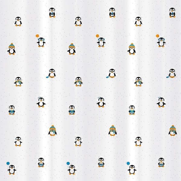 Duschdraperi 180X180cm Vattentätt Textil Polyester 12 Ovala Ringar