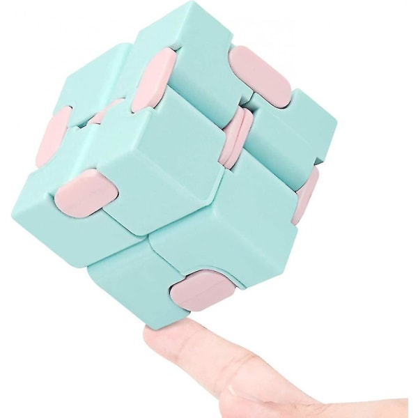 Infinity Cube Fidget Toy Stressavlastande Fidgeting Game (Macaron Blue)