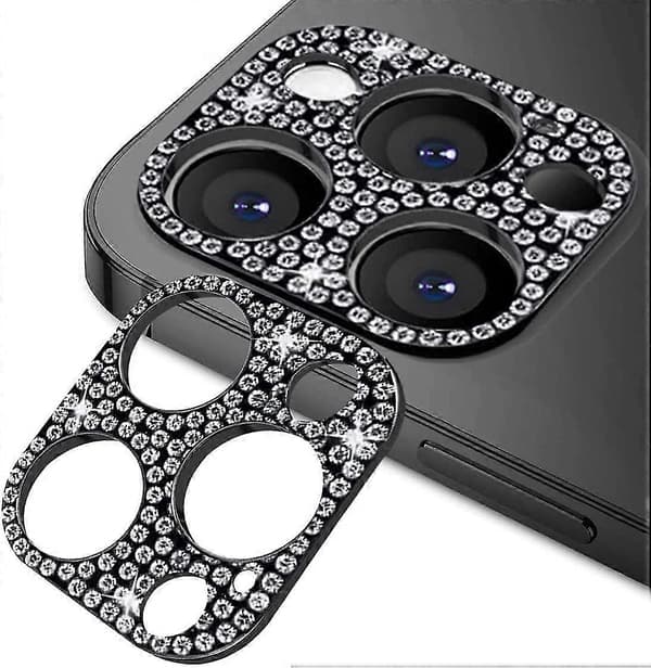 Diamantglitter Kameralinsskydd Kompatibelt med Iphone 13 Pro/iphone 13 Pro Max