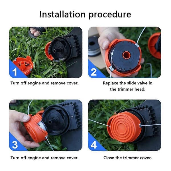 For Black &amp; Decker GH710/GH700/GH750 Spole Gressklipper Tråd, DF-065-BKP