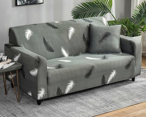 Elastisk sofatrekk anti-skli Jacquard elastisk sofatrekk for 2-seters sofa