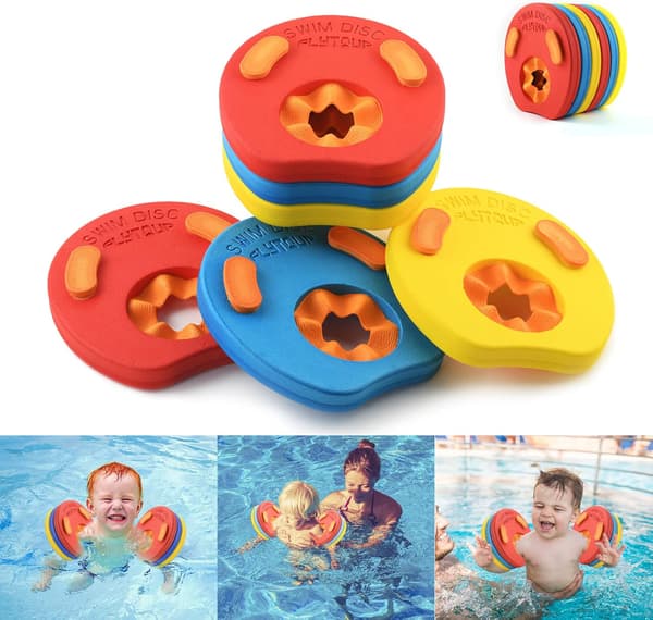 6-pack Armpuffar för Barn, Skumarmpuffar, Babyarmpuffar, Delfinarmpuffar, Flytande Pooler