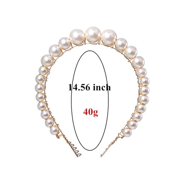 Perlehårbøyler for kvinner, elegante bling-hårbøyler hårnåler hodeplagg barrette hårtilbehør