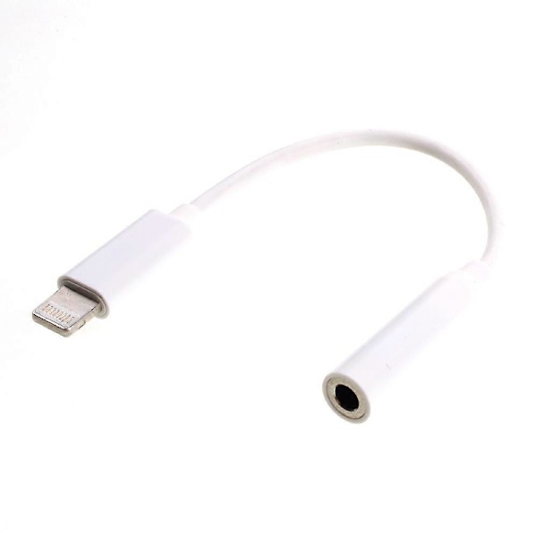 Lightning till 3,5 mm hona hörlursadapterkabel för iPhone 7/7 Plus, stöder IOS10.3