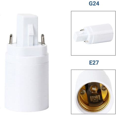 G24 till E27 adapter, Konverteringslamphållare 4-polig