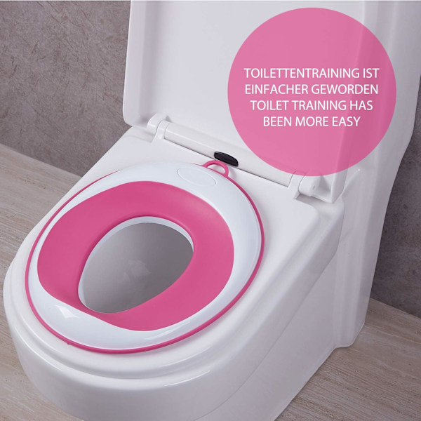 Pottetrænings Toiletsæde - Toilettrænerring til Småbørn, Drenge eller Piger - Skridsikker Overflade