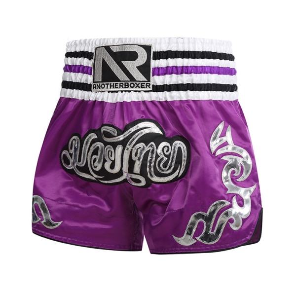 MMA boxningsbyxor för mixed kampsport för män och kvinnor purple L