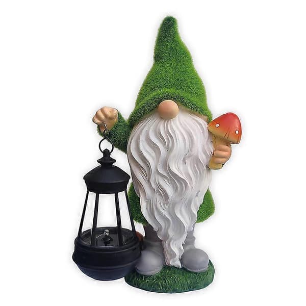 Solar Gnome Hage Statuer Utendørs Hagekunst Dekor