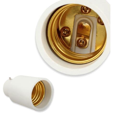 2 kpl B22 - E27 -adapterisarja - Lampunmuunnin