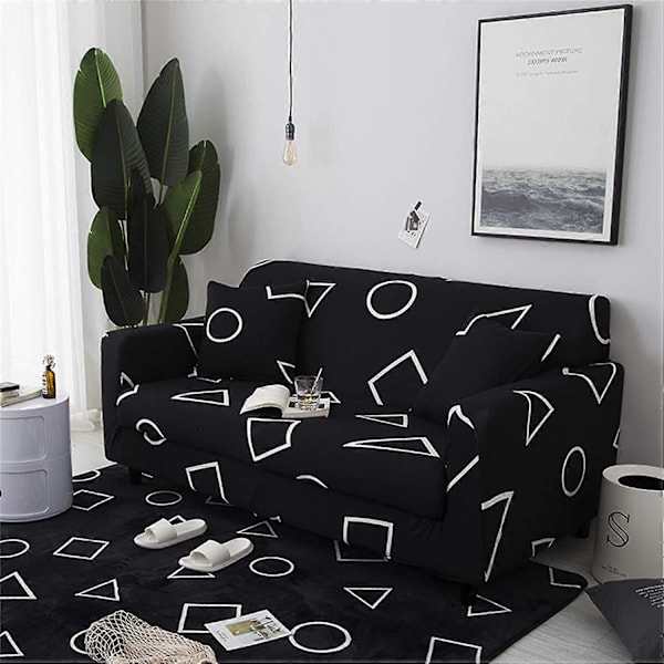 Sofatrekk elastisk stretch sofatrekk, for 1-seter. L-formet hjørnesofa krever to.