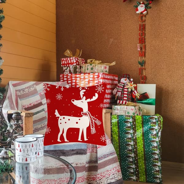 Julkuddeöverdrag, Julkuddeöverdrag i Linne, Julkuddeöverdrag för Dekoration, Julkuddar för Soffa, för Soffa, Vardagsrum, Sovrum