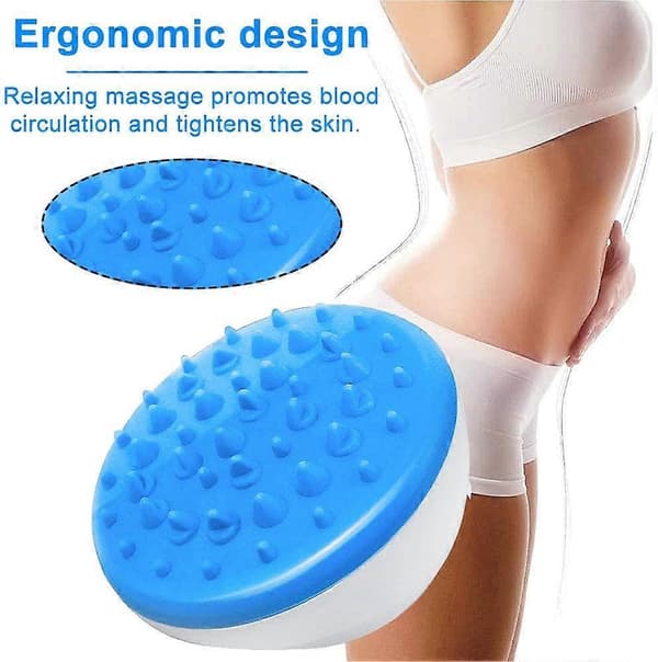 Cellulite Massagebørste Kropsmassager, Bløde Silikone Tænder Fem Elementer Meridian Børste