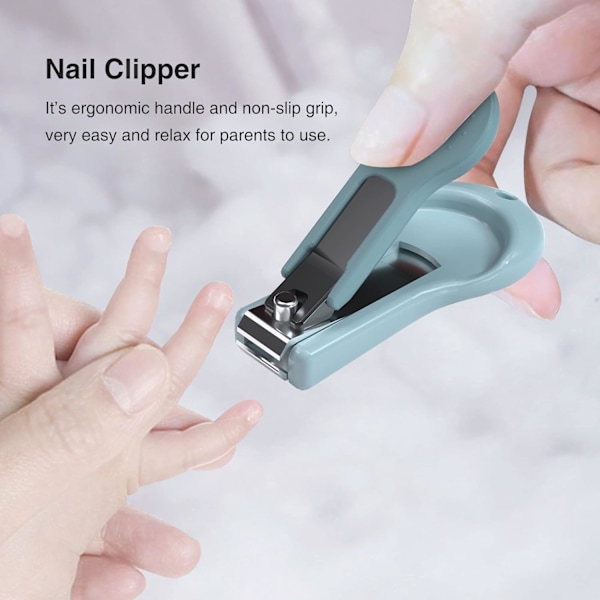 Baby nagelklippare kit, spädbarns manikyr och pedikyr grooming kit, nyfödd nagelklippare fil